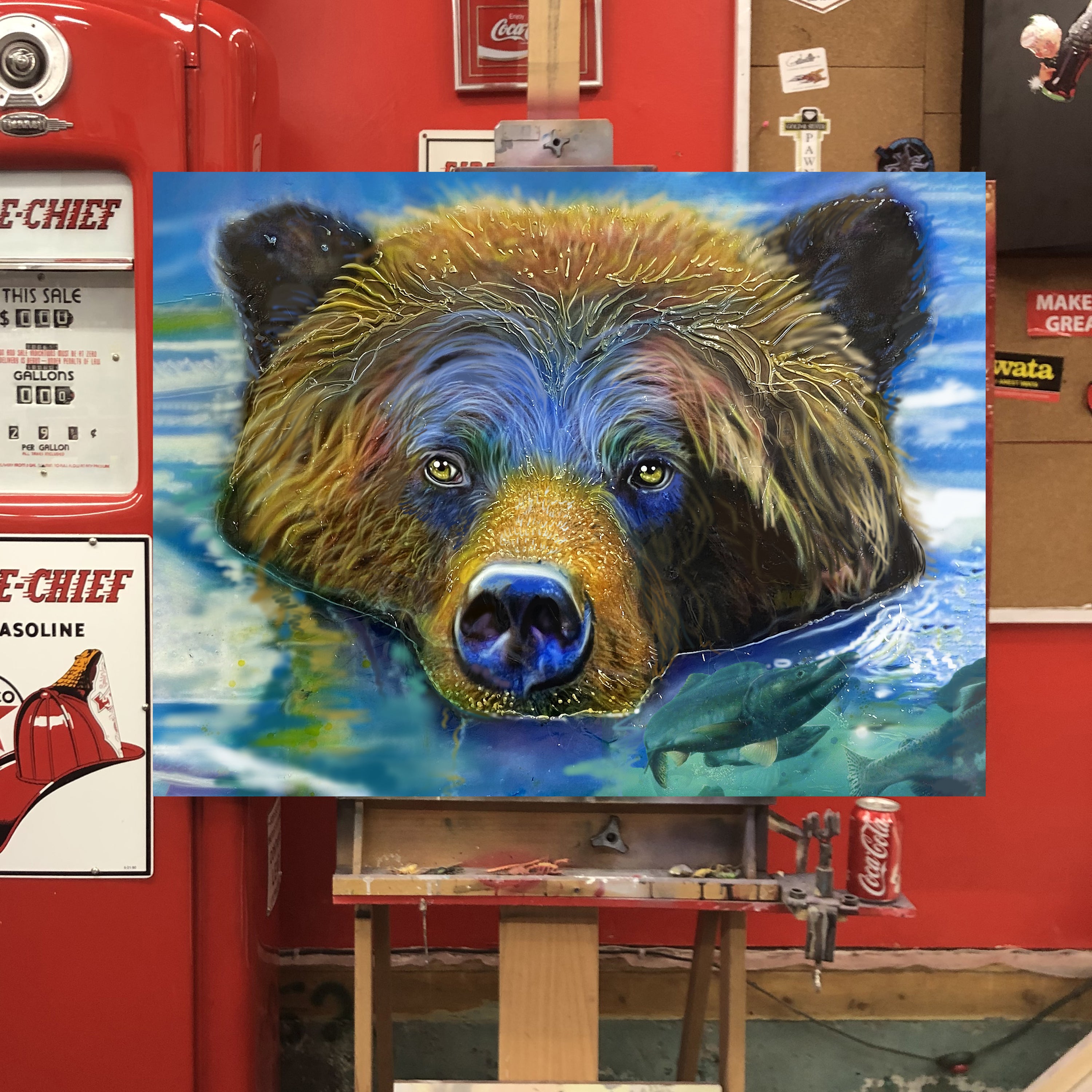 Lyndie Bear portrait by Chris Tutty