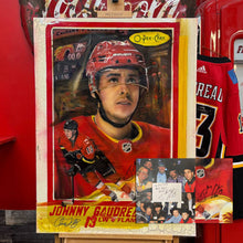 "The Playmaker" Johnny Gaudreau portrait by Chris Tutty