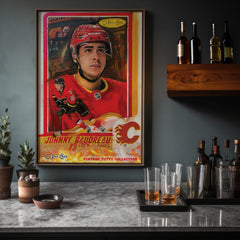 "The Playmaker" Johnny Gaudreau portrait by Chris Tutty