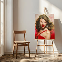 "RED" Taylor Swift Celebrity Portrait By Chris Tutty