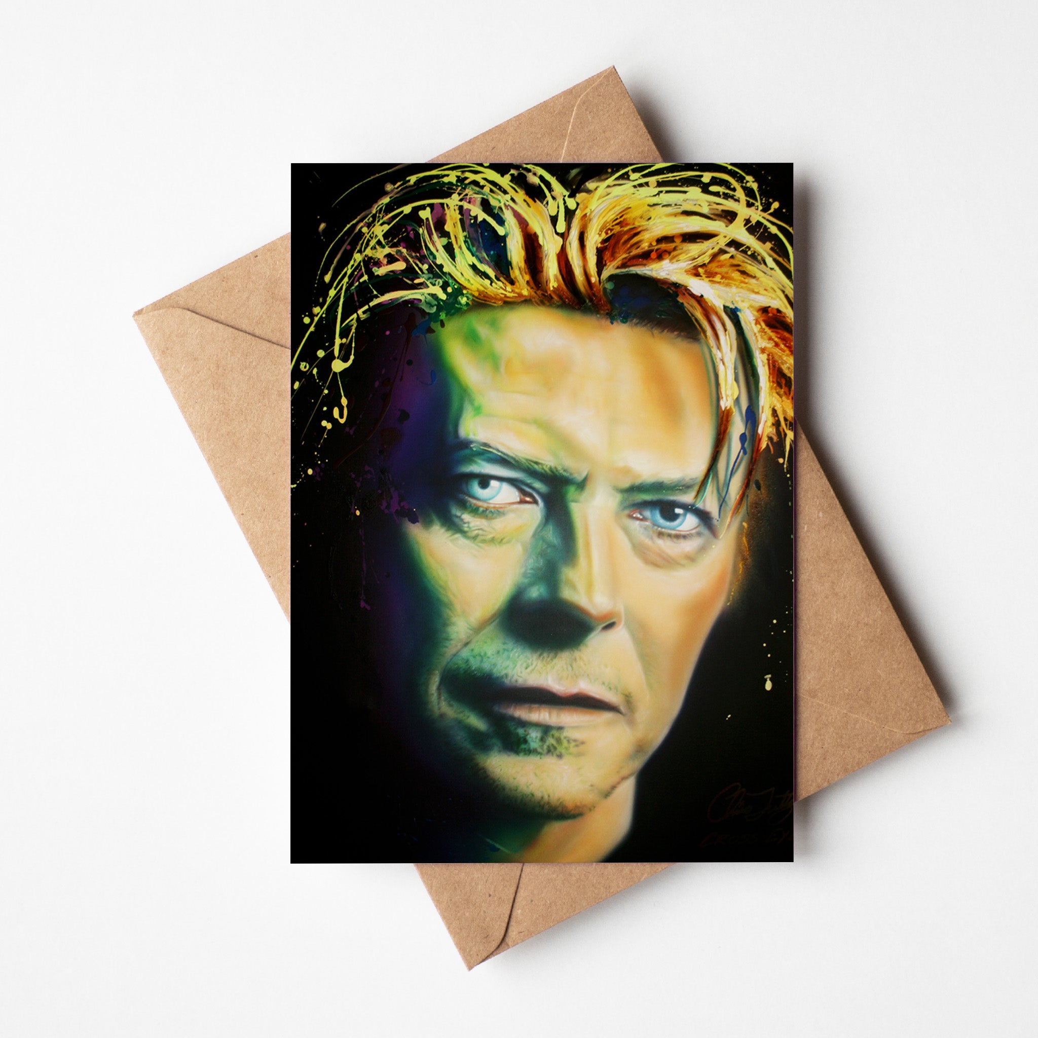 Bowie 2 Greeting card