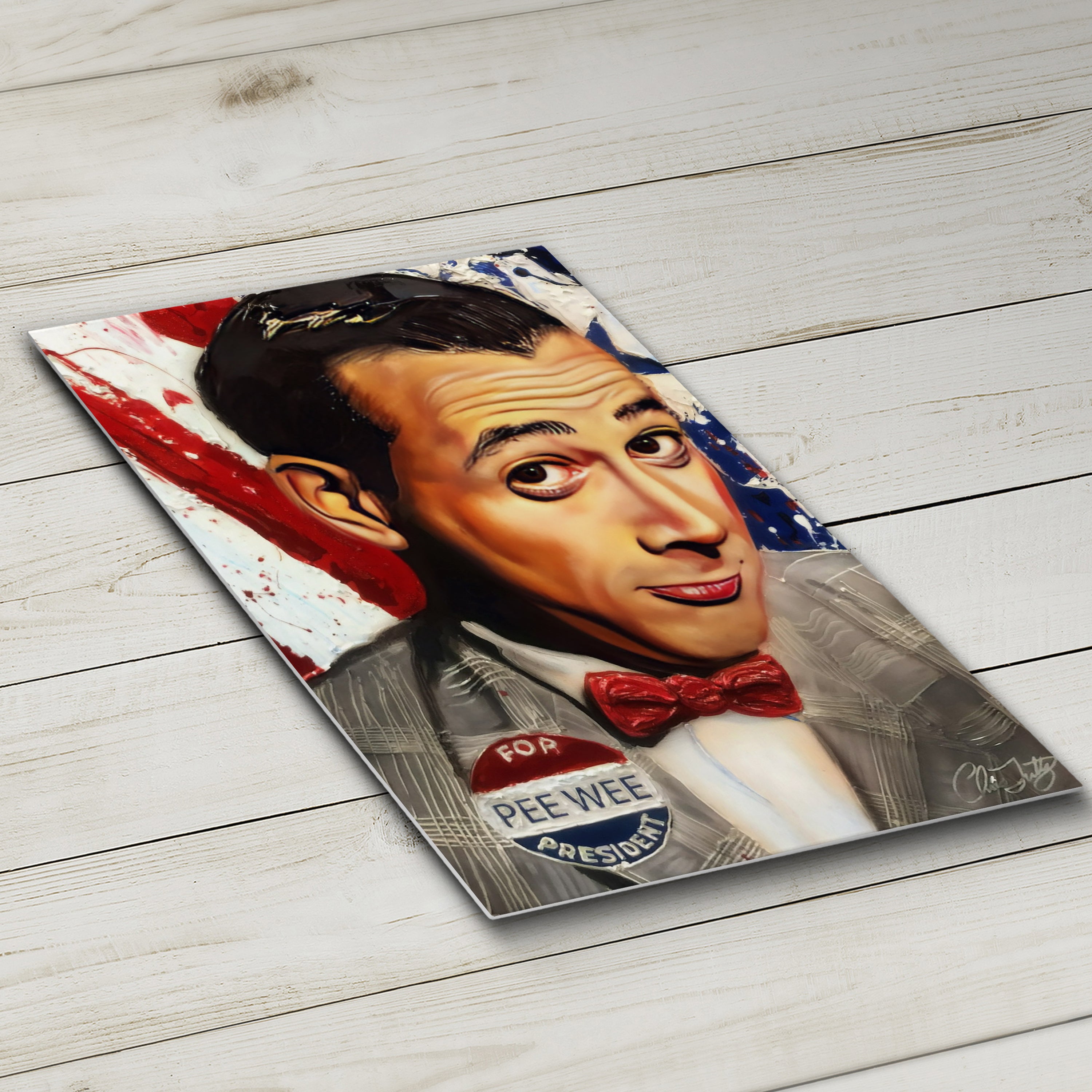 Pee Wee for Pres Canvas by Chris Tutty