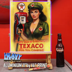 From Gas to Glamour - Texaco Pinup art by Chris Tutty