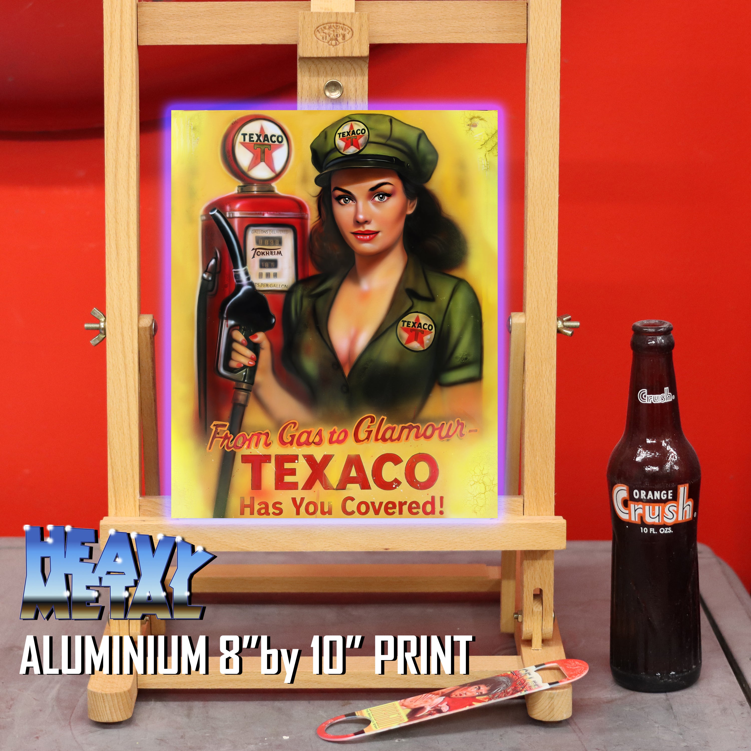 From Gas to Glamour - Texaco Pinup art by Chris Tutty