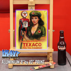 From Gas to Glamour - Texaco Pinup art by Chris Tutty
