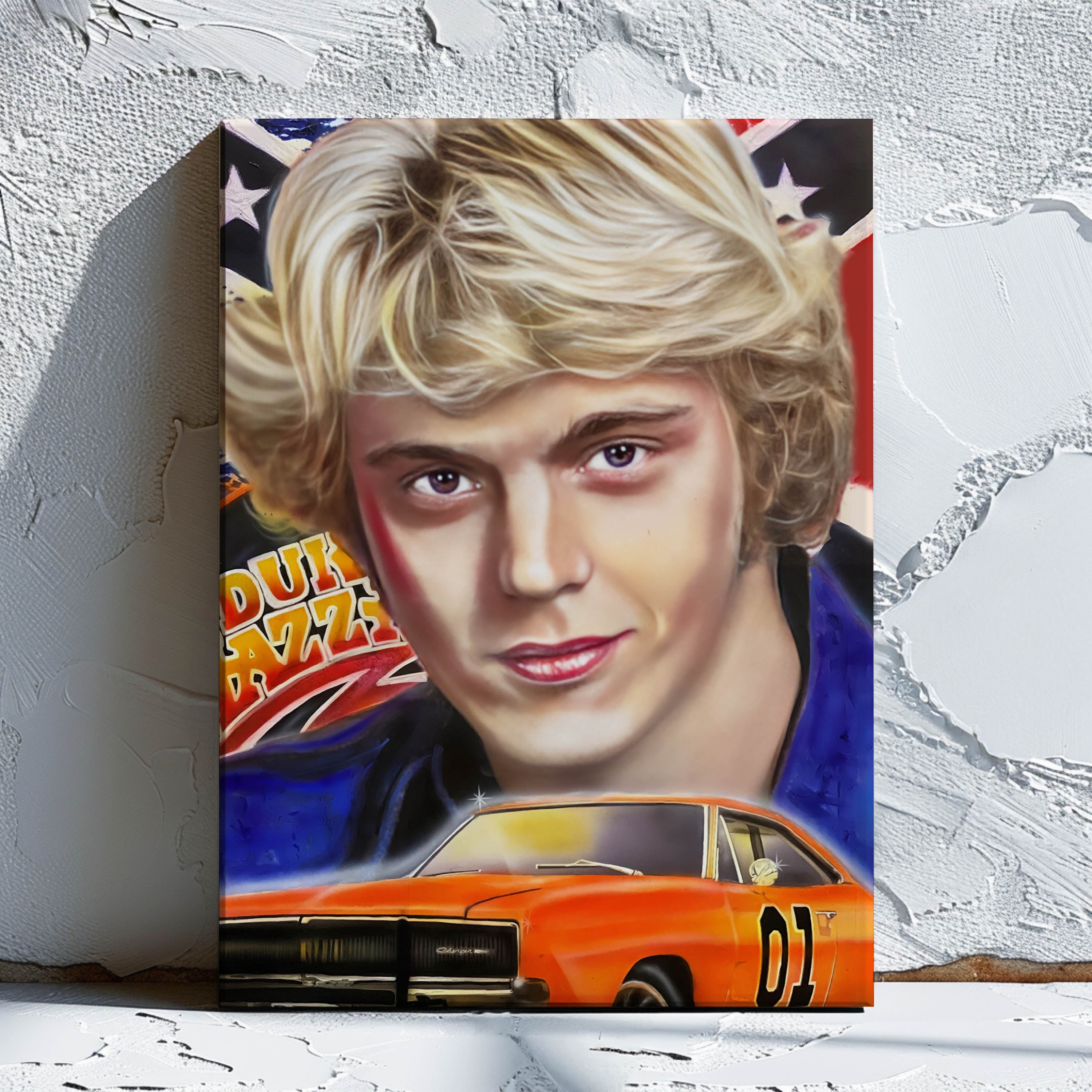 "Bo Duke" John Schneider Celebrity Portrait By Chris Tutty