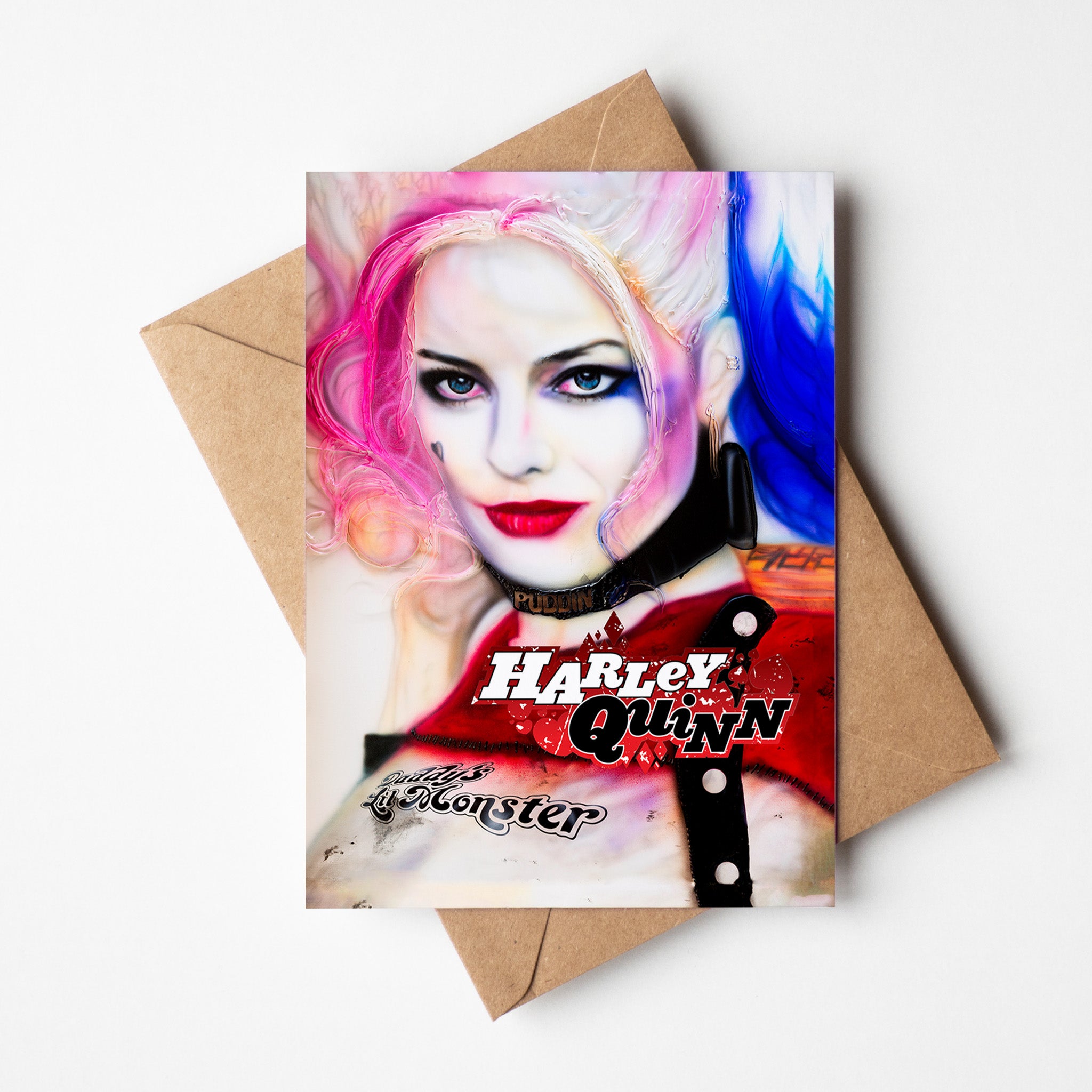 Harley Quinn Greeting card by Chris Tutty