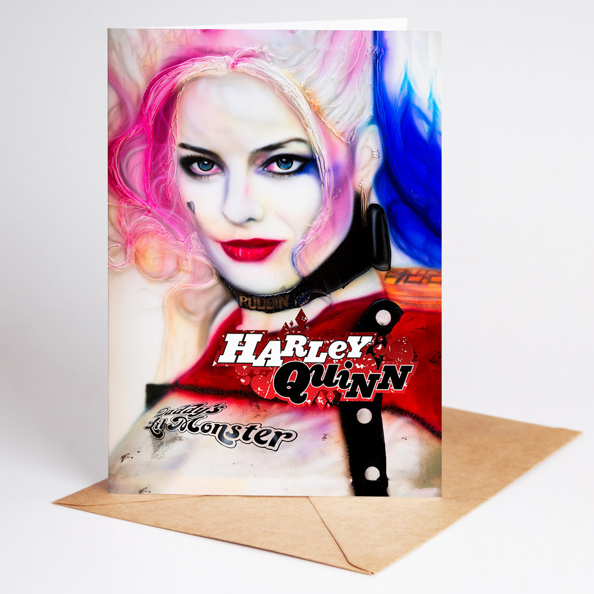 Harley Quinn Greeting card by Chris Tutty