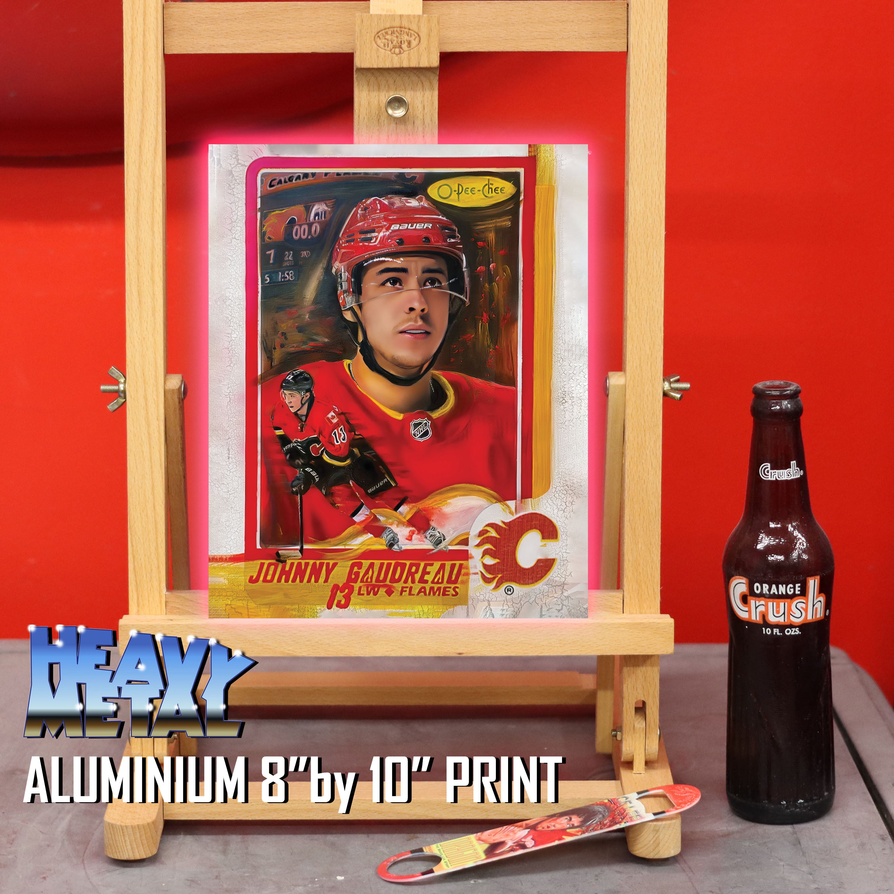 "The Playmaker" Johnny Gaudreau portrait by Chris Tutty