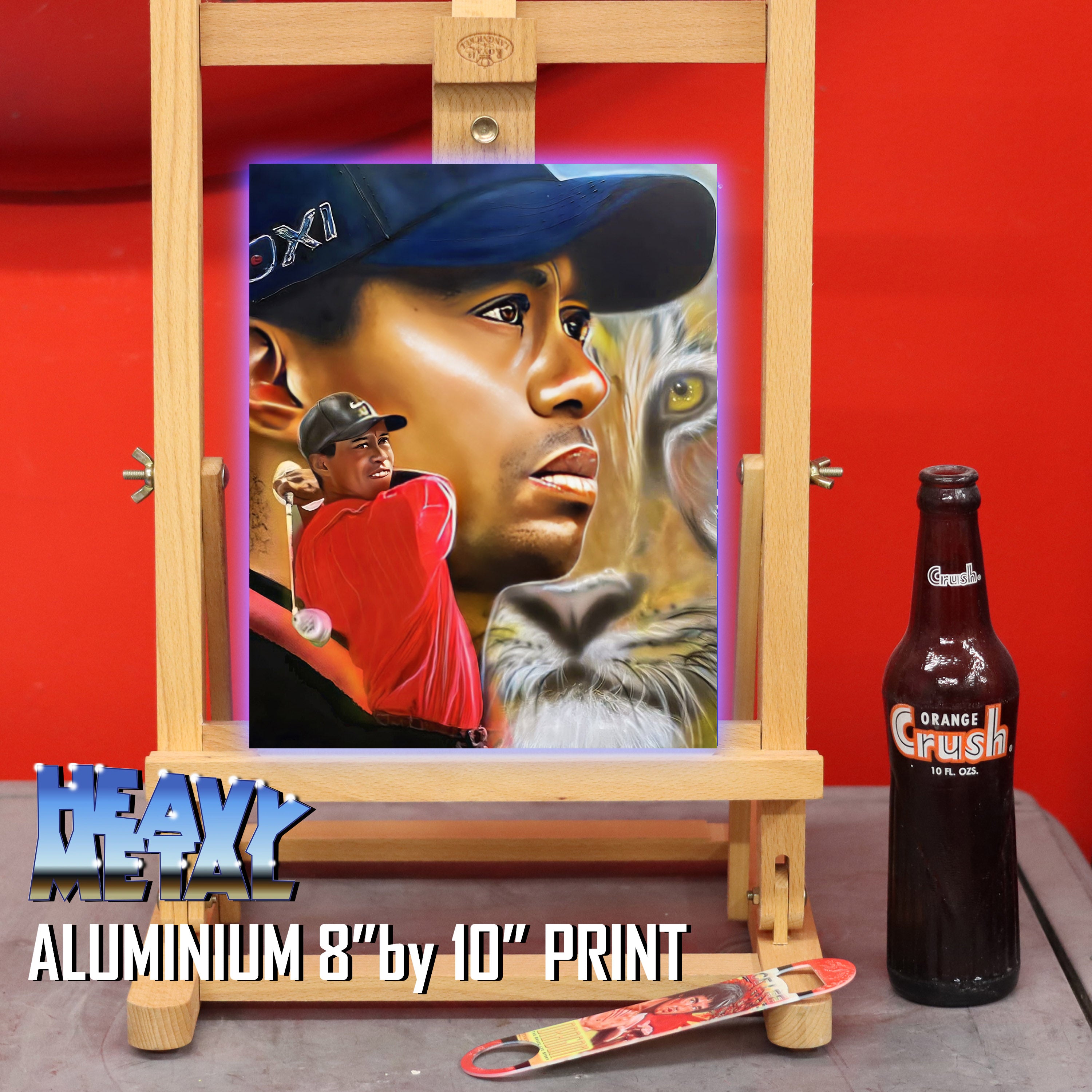 Eye of the Tiger Canvas Art - Tiger Woods by Chris Tutty