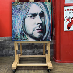 Kurt Cobain Canvas Art by Chris Tutty - Nevermind Nirvana Grunge Icon