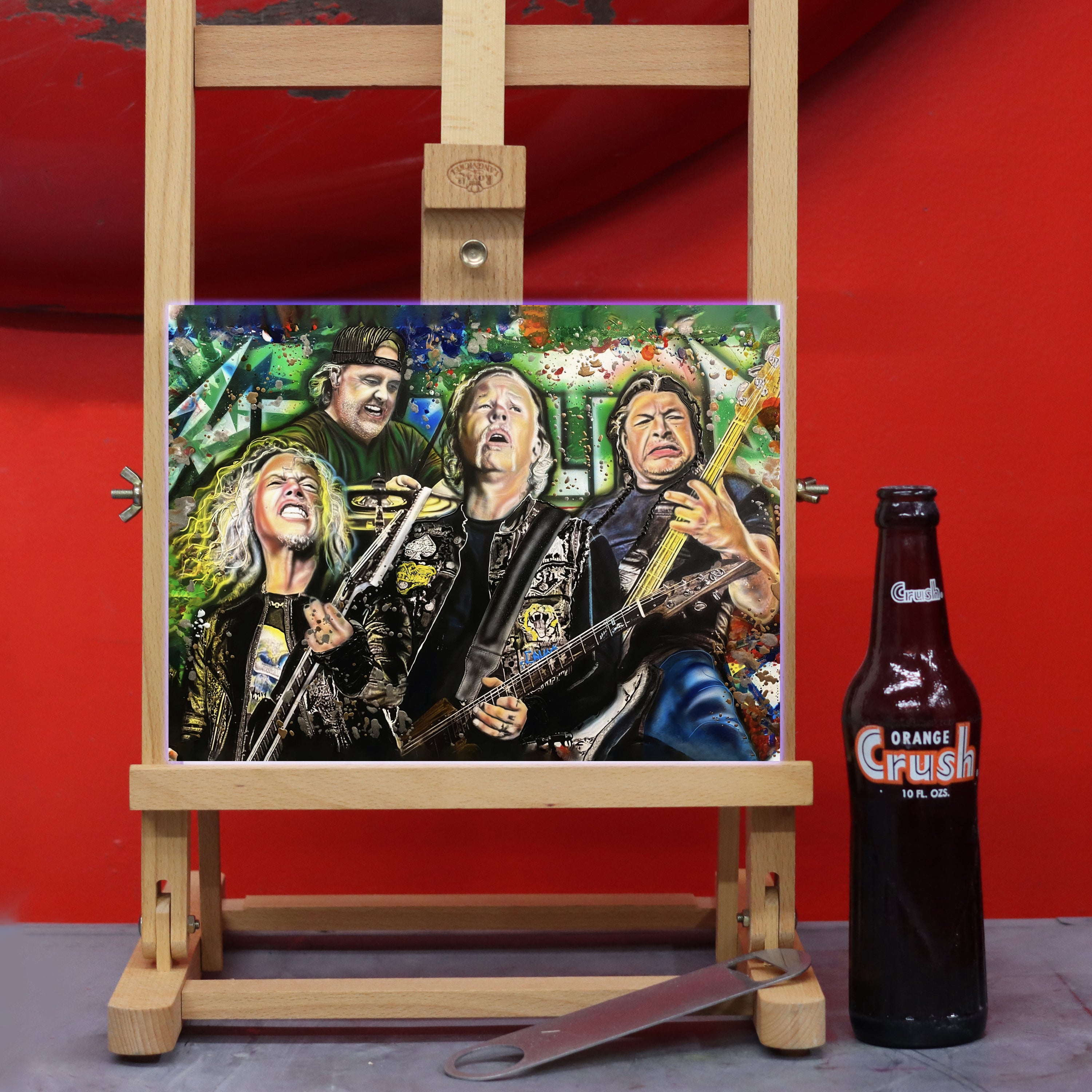 Metallica celebrity portrait by Chris Tutty