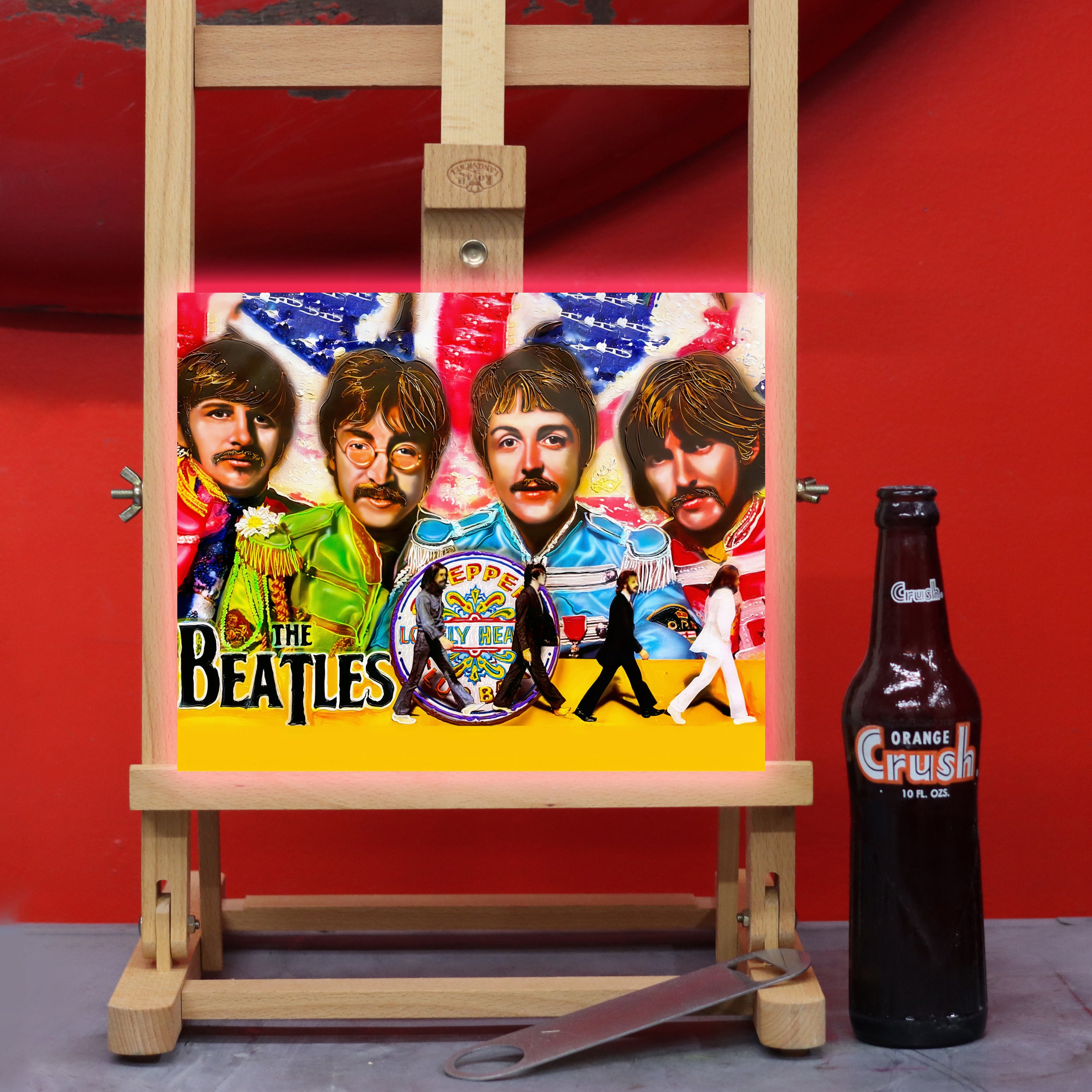 Beatles "Don't Bother Me." celebrity portrait by Chris Tutty