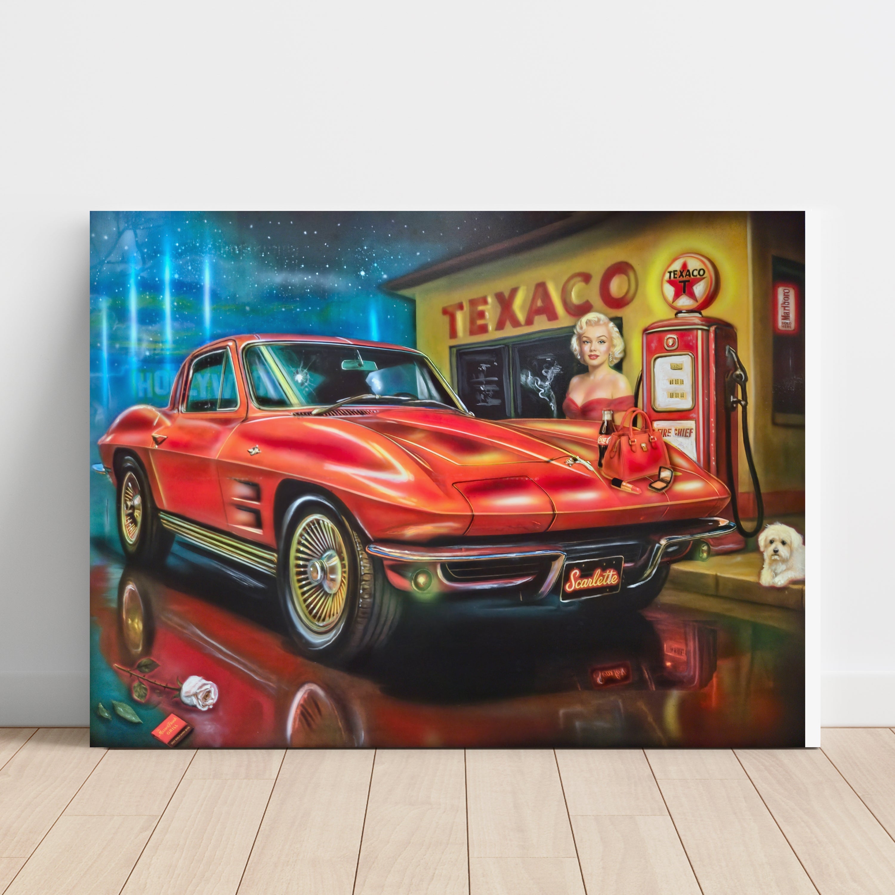 Life is  a Highway Canvas Art by Chris Tutty - Marilyn Monroe
