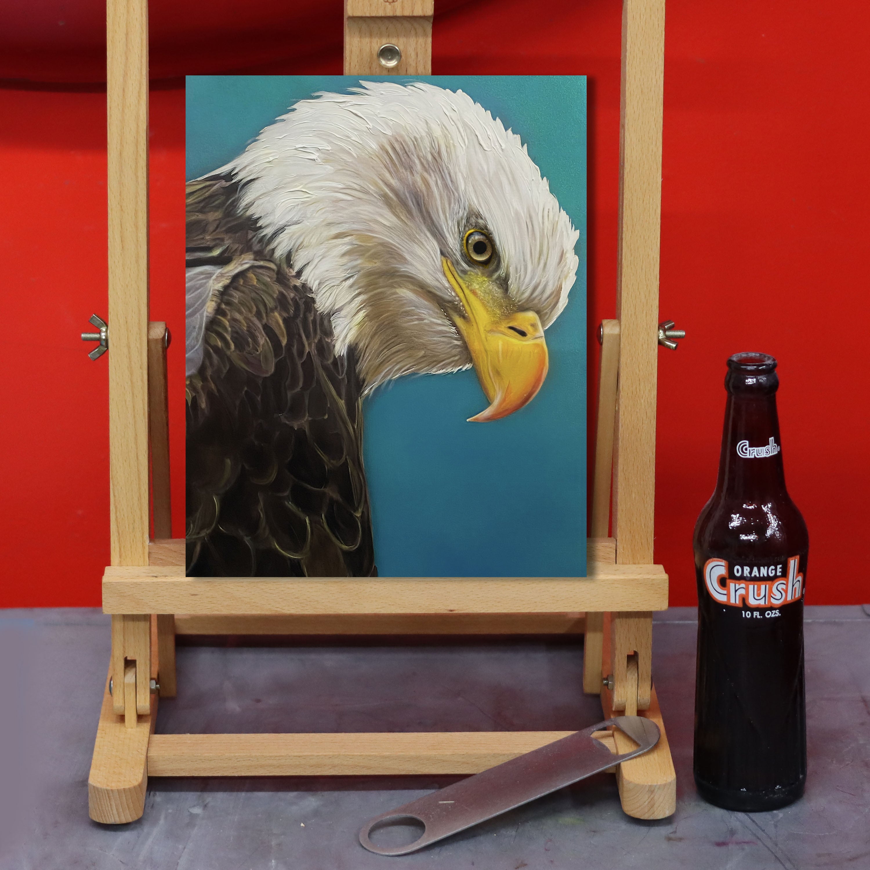 "Majestic Blad Eagle" Celebrity Portrait By Chris Tutty