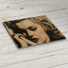 Vulnerable Marilyn Monroe  celebrity portrait by Chris Tutty