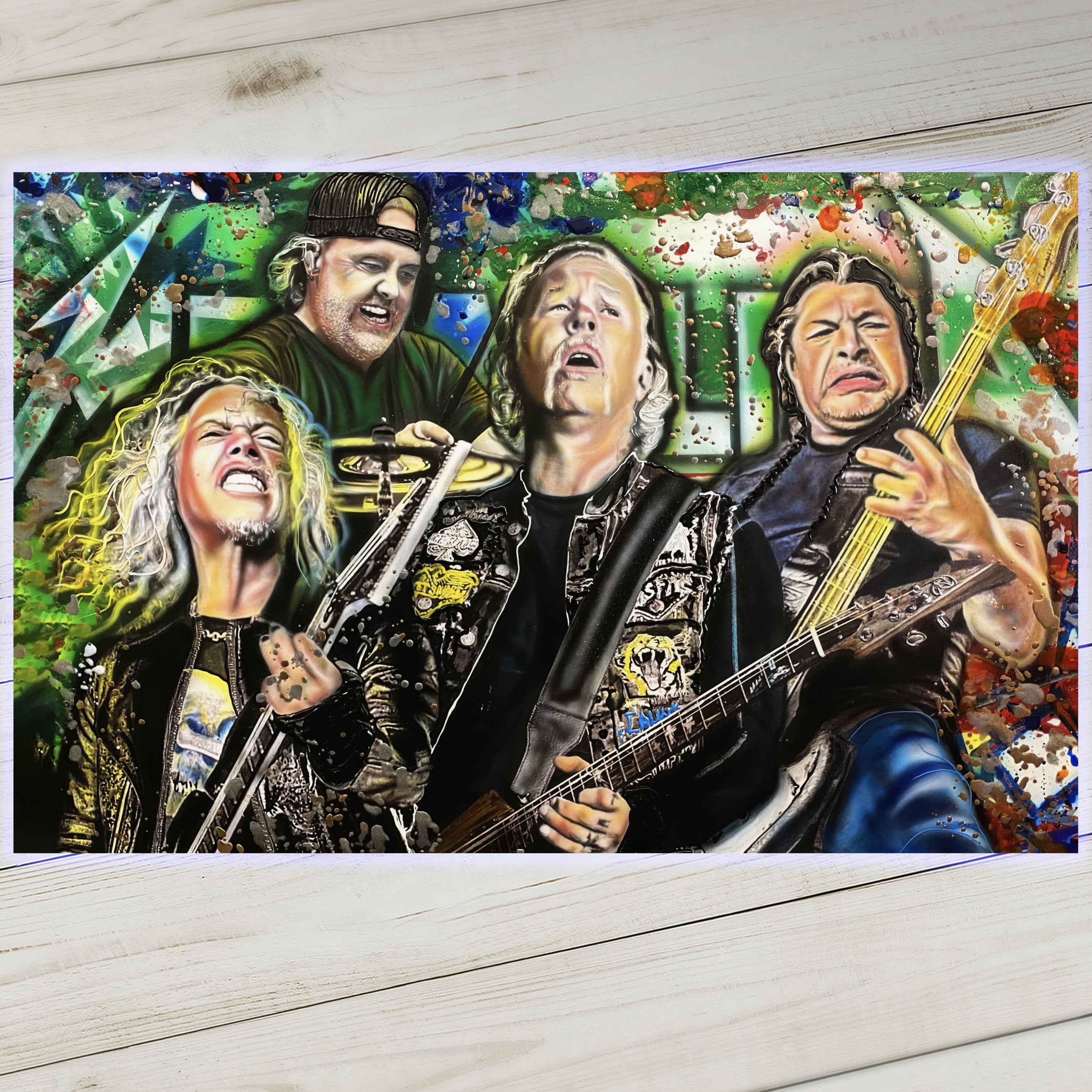 Metallica celebrity portrait by Chris Tutty