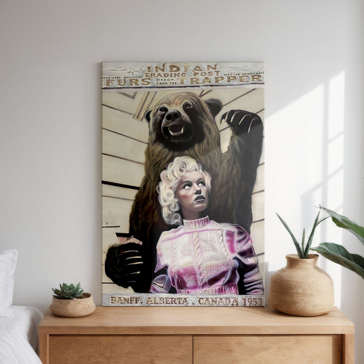 "Banff Beauty and the Beast" Marilyn Monroe portrait by Chris Tutty