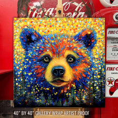 "Ember Cub"  aka Spirit Cub Wildlife Painting by Chris Tutty