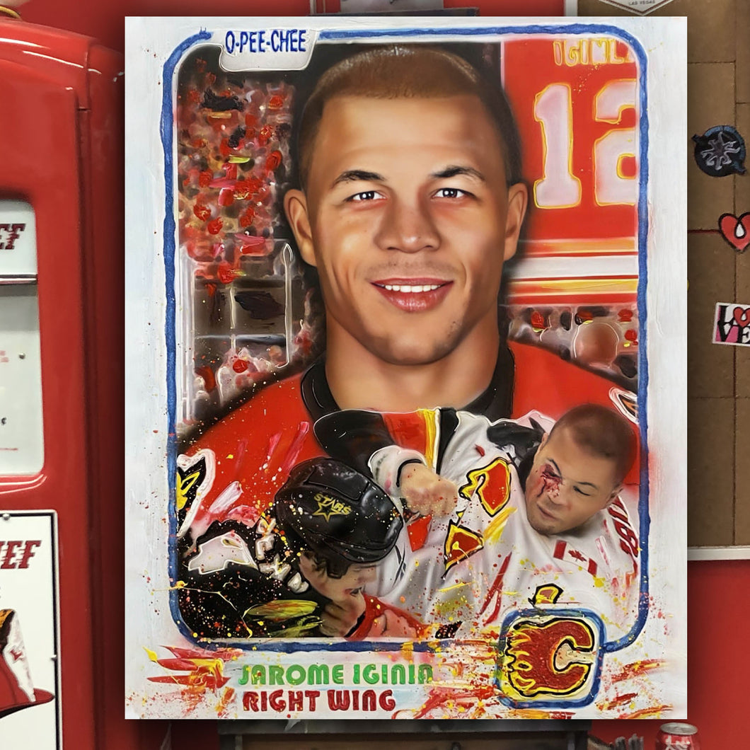 Jarome Iginla portrait by Chris Tutty