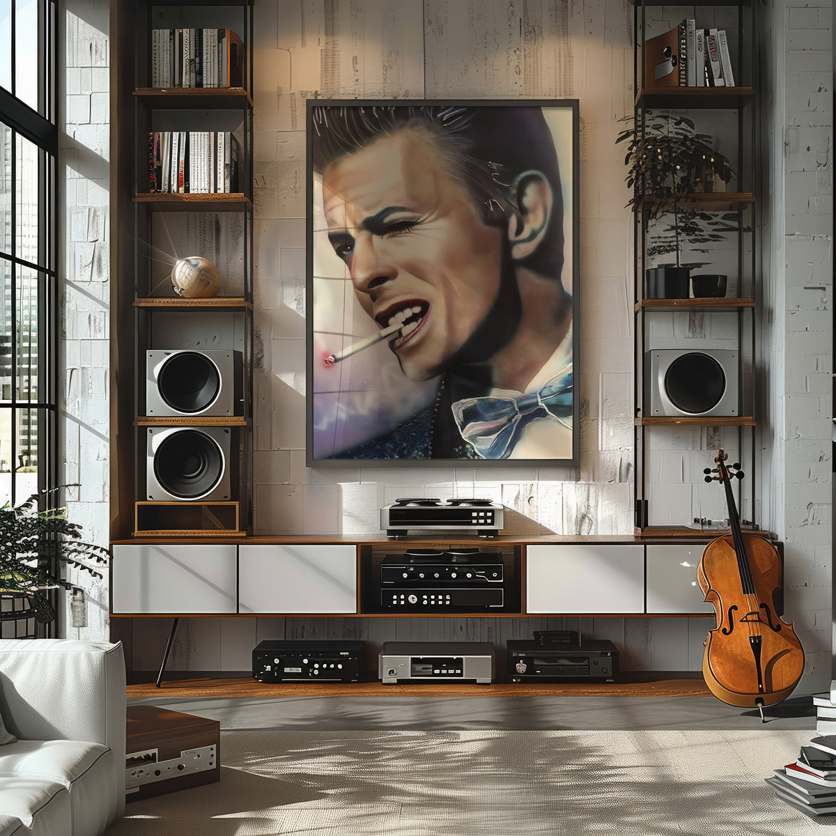 Bowie celebrity portrait "Fame" by Chris Tutty