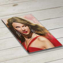 "RED" Taylor Swift Celebrity Portrait By Chris Tutty