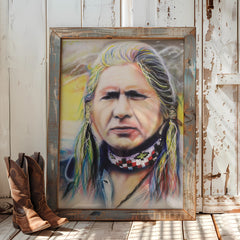 Gordon Tootoosis celebrity portrait by Chris Tutty