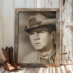 "Cowboy King of Kool" Steve McQueen Cowboy Collection By Chris Tutty