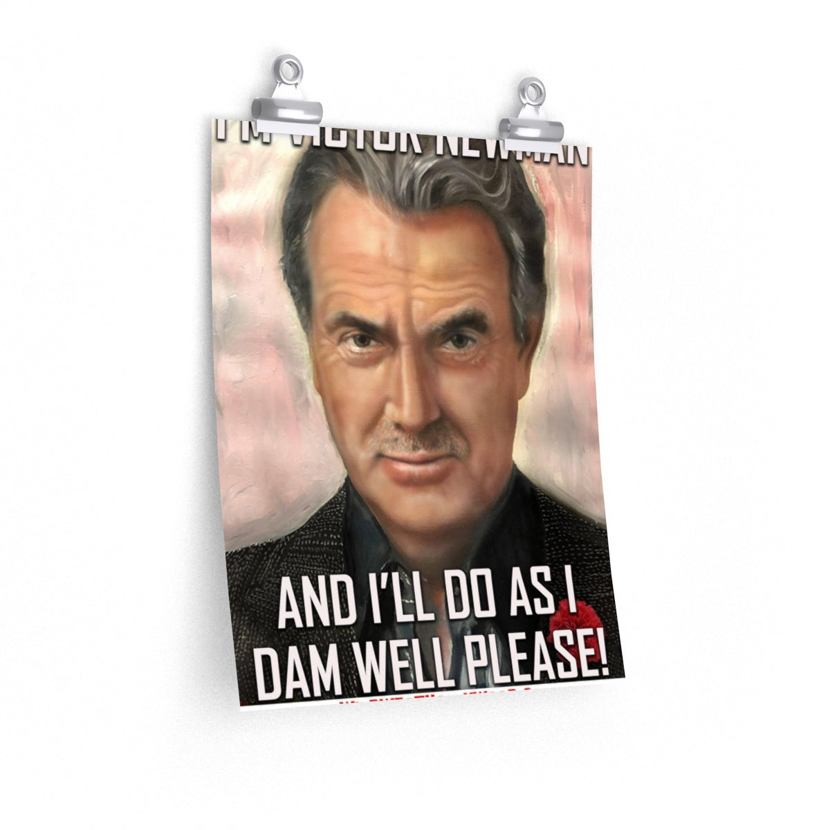 Victor Newman art poster