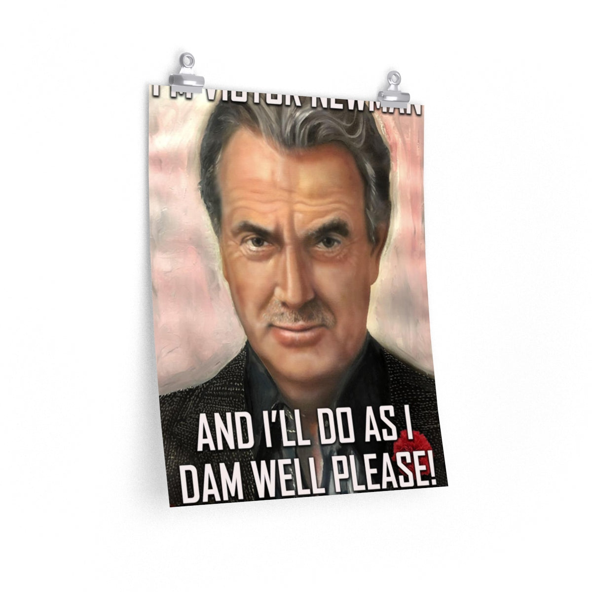 Victor Newman art poster