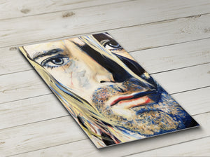 Kurt Cobain oil paint celebrity portrait by Chris Tutty