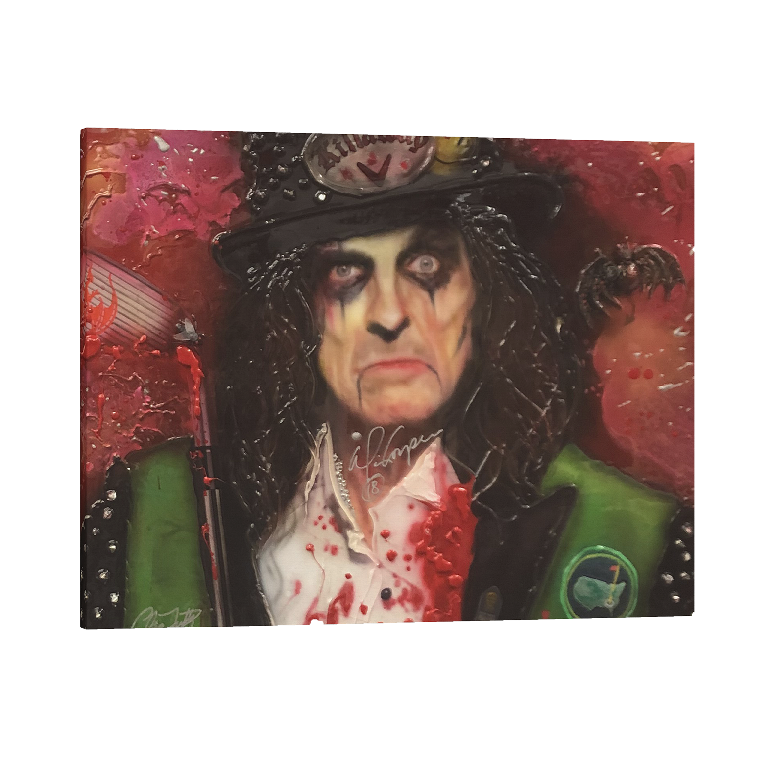 Alice Cooper Signed celebrity portrait by Chris Tutty