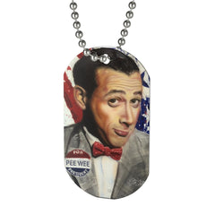 Pee Wee For Prez Dog Tag