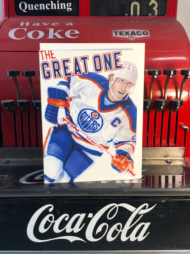 Gretzky Oilers Greeting card