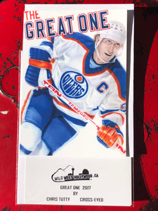 Gretzky Oilers Greeting card