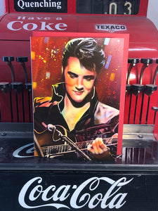 Elvis "Good to be king!" Greeting card by Chris Tutty