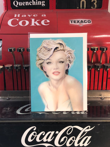 Marilyn Monroe Sea Foam Greeting card