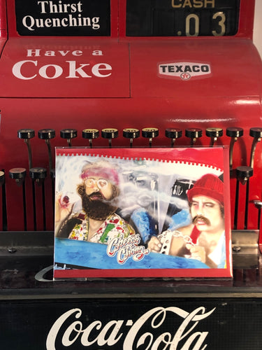 Cheech and Chong Greeting card by Chris Tutty