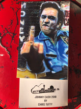 Johnny Cash  "Folsom prison" Greeting card by Chris Tutty