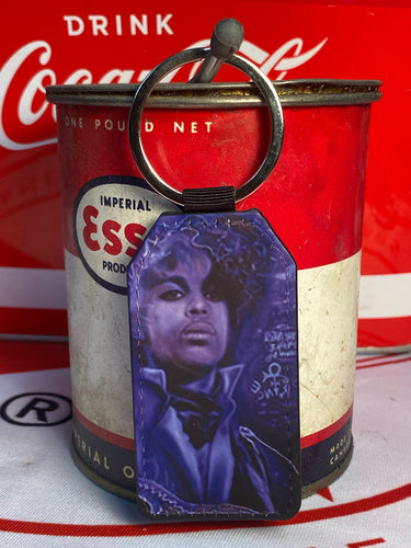 Prince Leather Art Keychain by Chris Tutty