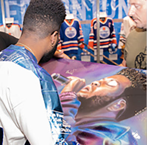 Khalid Signed Celebrity Portrait by Chris Tutty