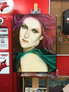 Celine Dion Celebrity portrait by Chris Tutty